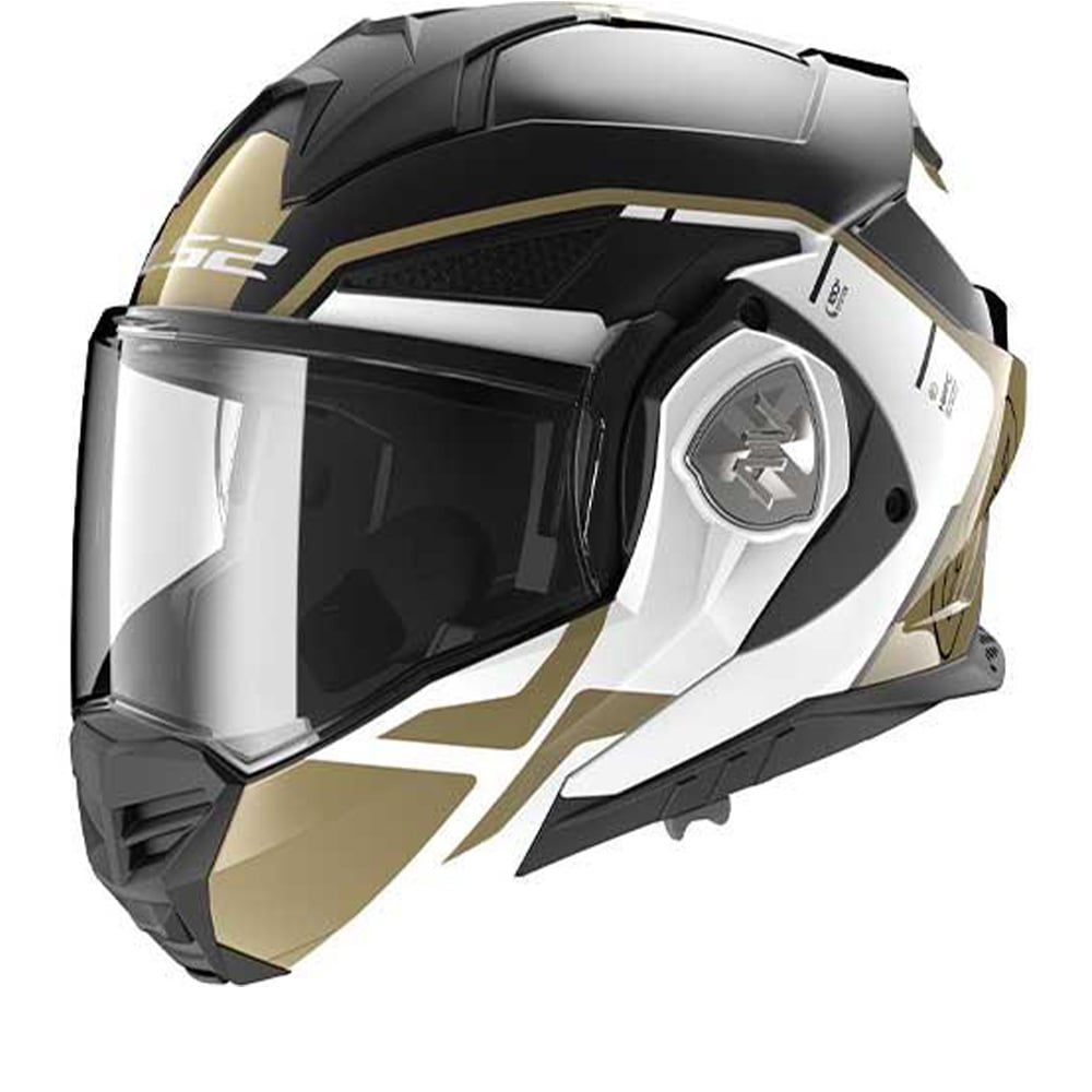 Image of LS2 FF901 Advant X Metryk Black Gold Modular Helmet Size 3XL ID 6923221122167