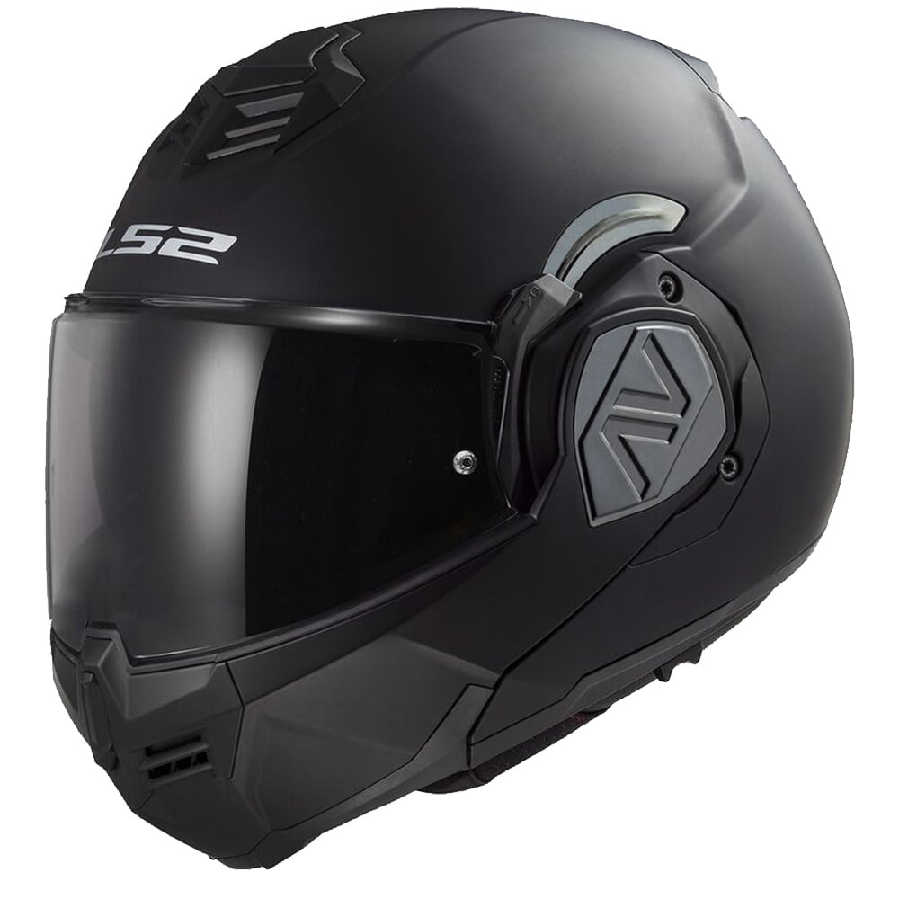 Image of LS2 FF906 Advant Solid Matt Black Modular Helmet With LS2-4X UCS Talla S