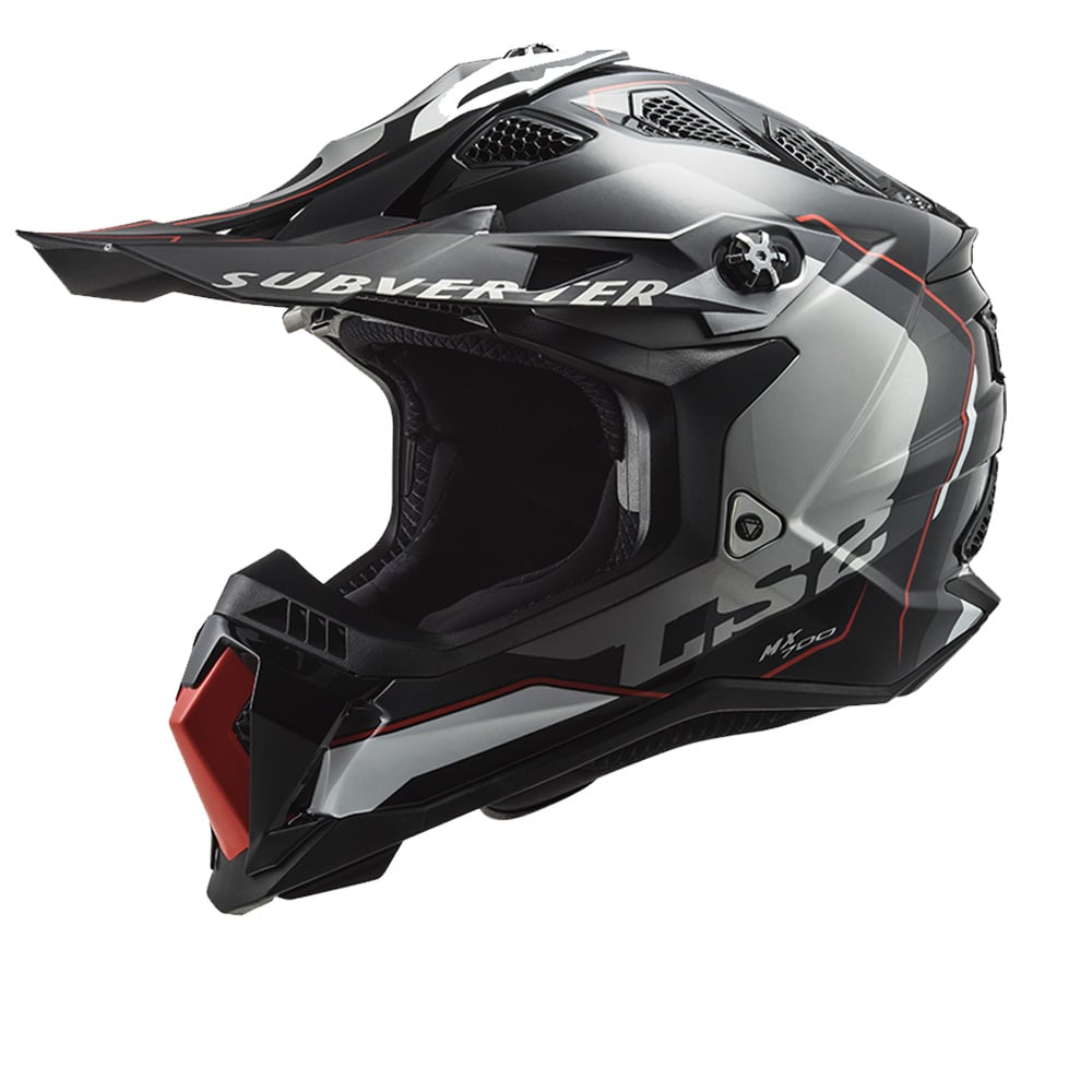 Image of LS2 MX700 Subverter Arched Silver Titanium 06 Offroad Helmet Talla 2XL