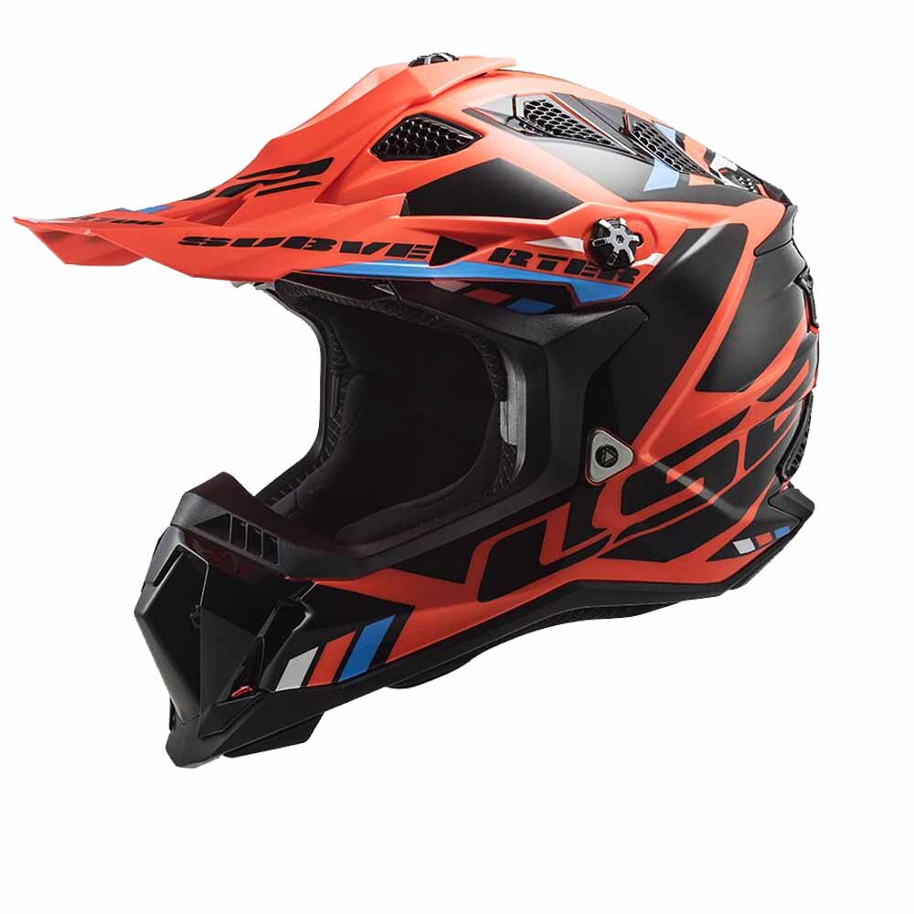 Image of LS2 MX700 Subverter Stomp Fluo Orange Black Offroad Helmet Größe 2XL