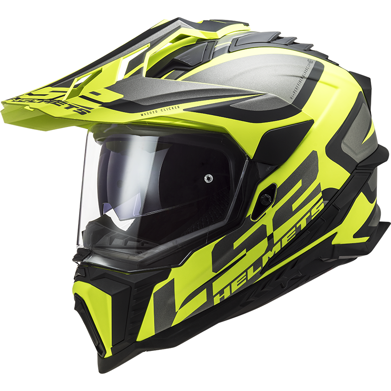 Image of LS2 MX701 Explorer Alter Matt Black Hi-Vis Yellow ECE 2206 Adventure Helmet Size 2XL ID 6923221119389