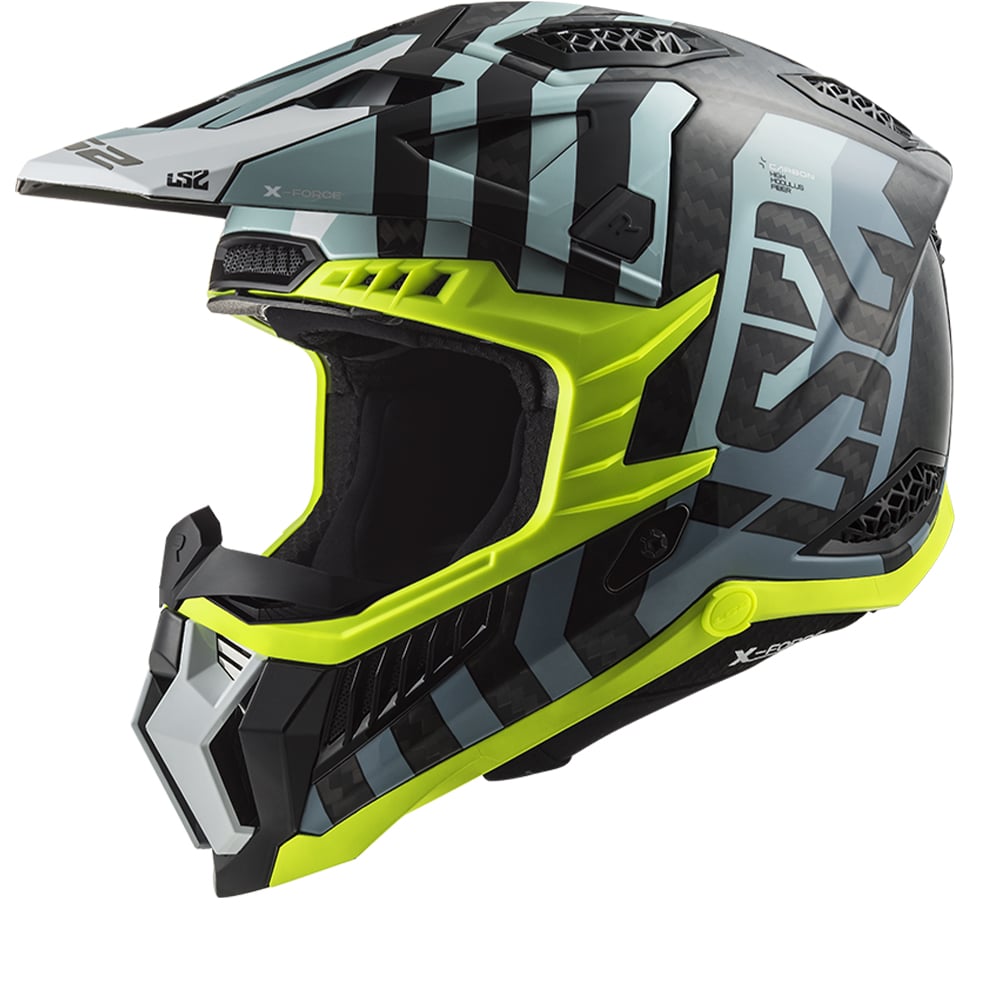 Image of LS2 MX703 C X-Force Barrier Sky Blue Offroad Helmet Talla 2XL