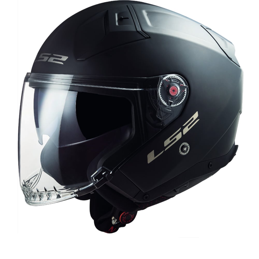 Image of LS2 OF603 Infinity II Solid Matt Black 06 Jet Helmet Talla XS