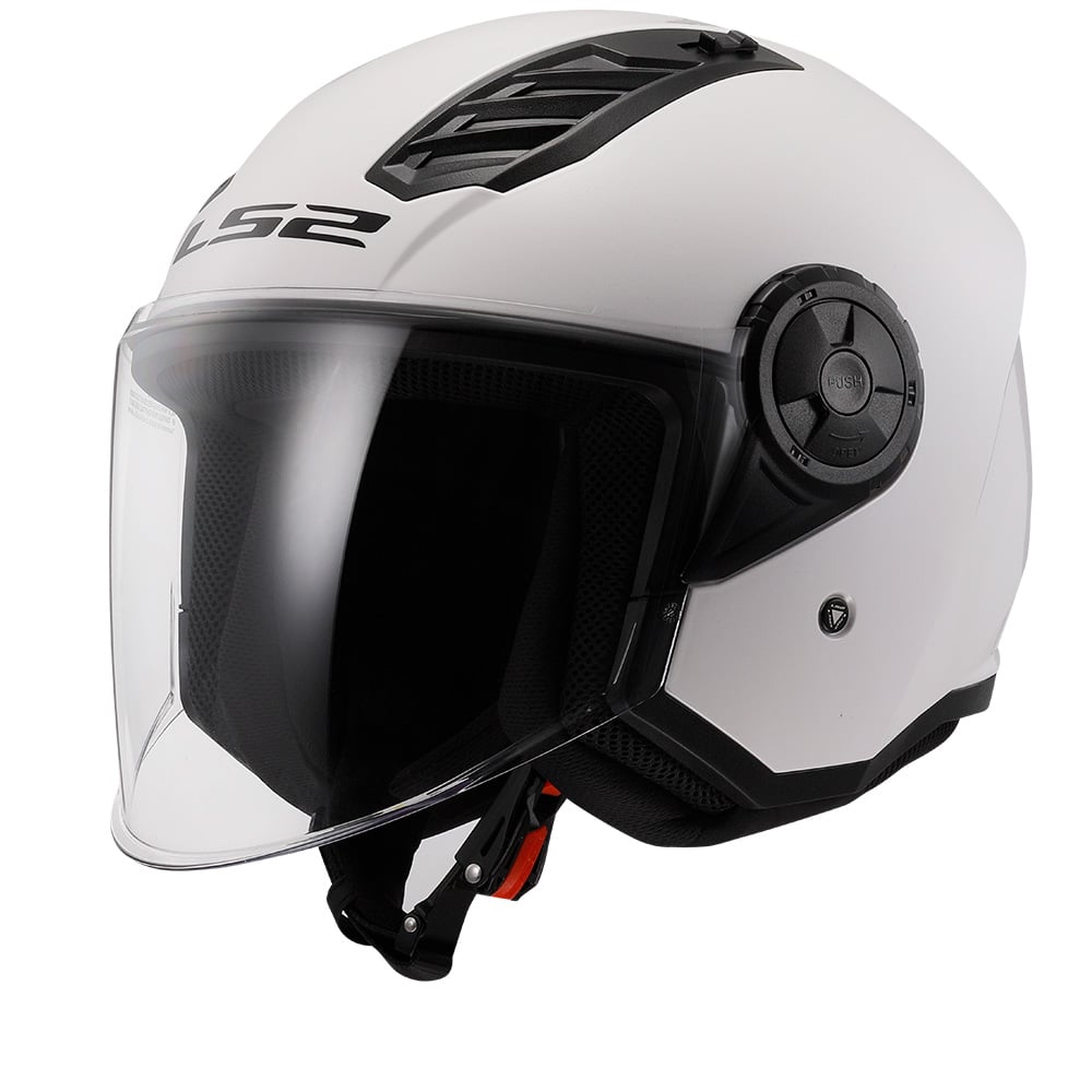 Image of LS2 OF616 Airflow II Solid Gloss White 06 Jet Helmet Talla L