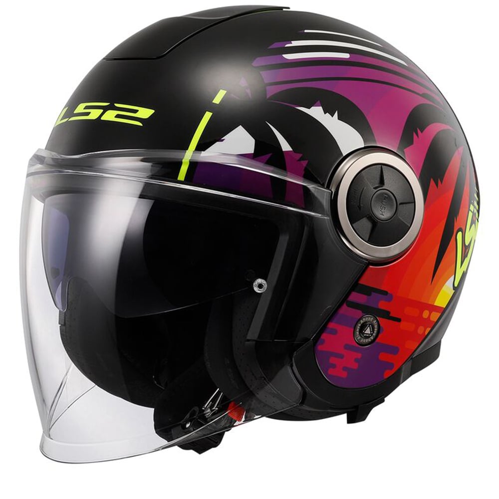 Image of LS2 OF620 Classy Palm Black Jet Helmet Talla S