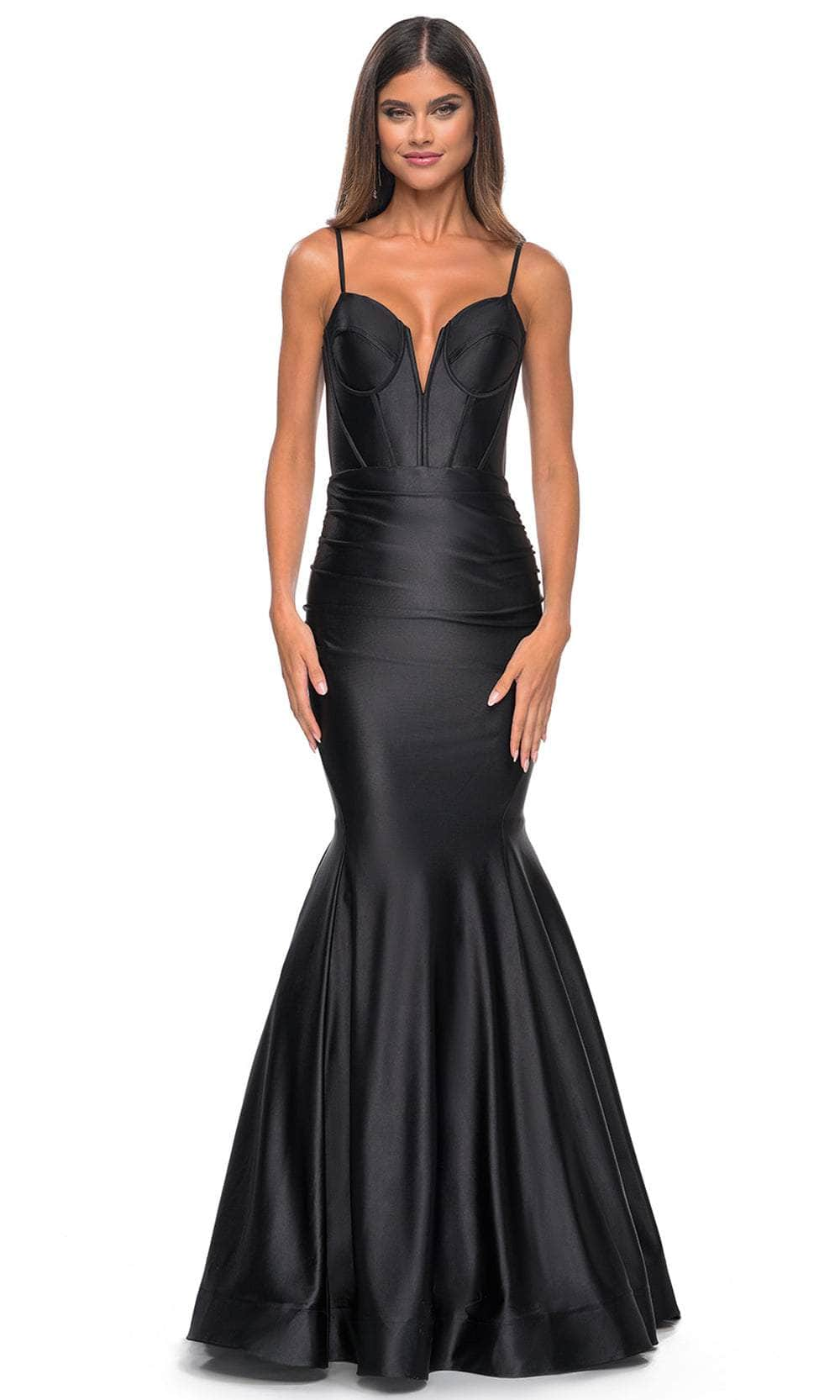 Image of La Femme 32269 - Plunging Mermaid Prom Dress