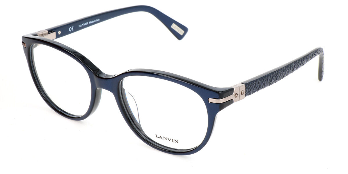 Image of Lanvin VLN613M 09AM Óculos de Grau Azuis Masculino BRLPT