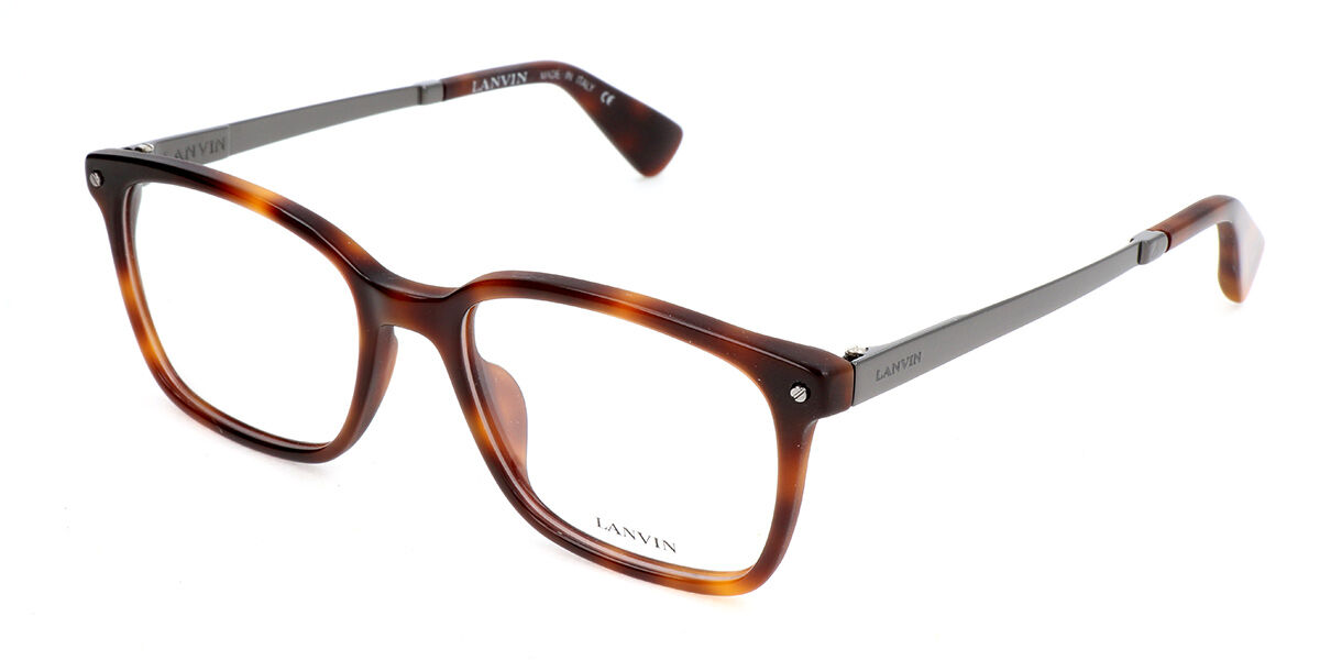 Image of Lanvin VLN730 0752 Óculos de Grau Tortoiseshell Masculino BRLPT