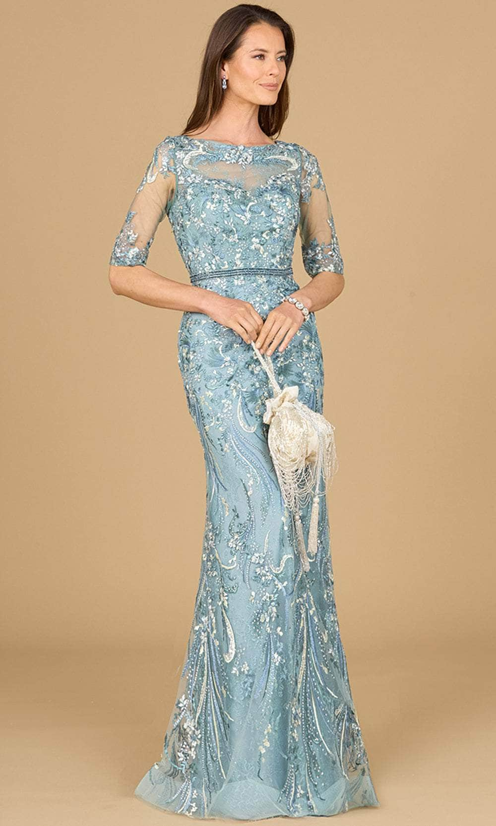 Image of Lara Dresses 29129 - Bateau Mermaid Evening Gown