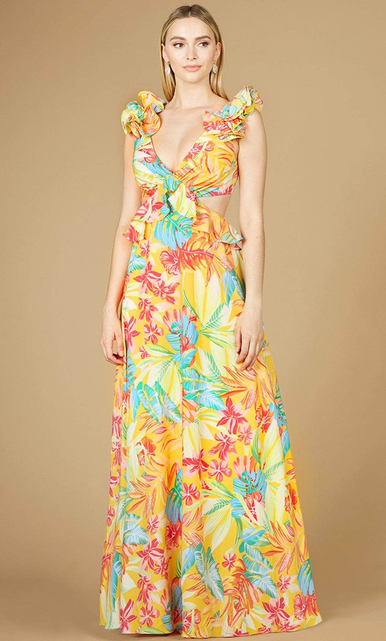 Image of Lara Dresses 29270 - Summer-Themed Cut Out Dress