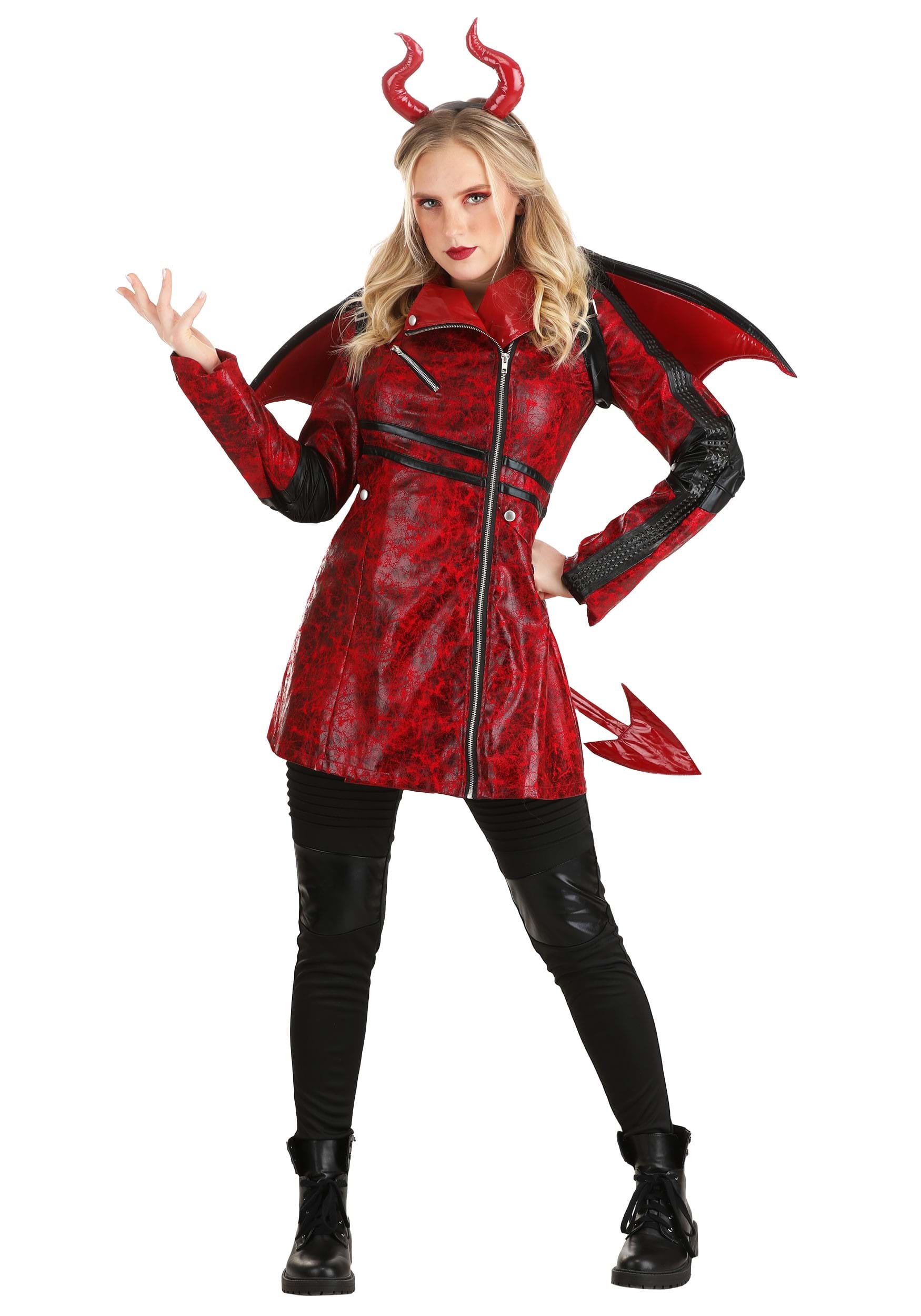 Image of Leather Devil Women's Costume ID FUN0565AD-XL