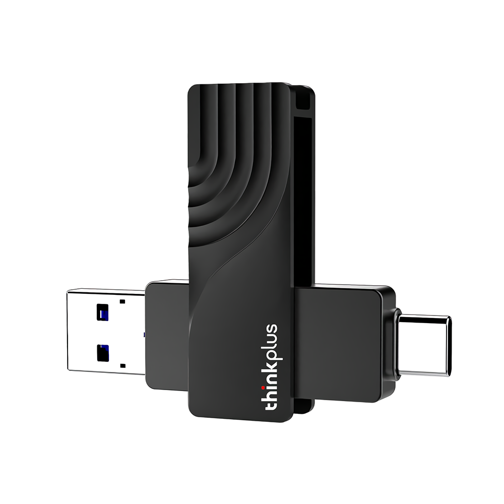 Image of Lenovo Thinkplus 256G 128G USB31 Type-C Gen2 Flash Drive Dual Interface Pendrive 360° Rotatable USB Memory Disk TSU100