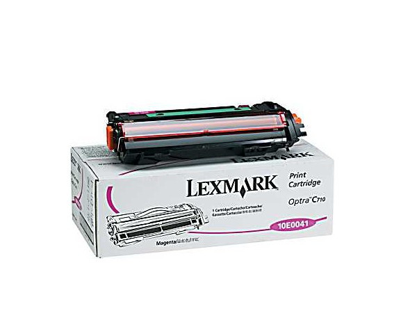 Image of Lexmark 10E0041 bíborvörös (magenta) eredeti toner HU ID 925