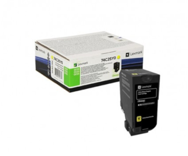 Image of Lexmark 74C2SY0 sárga (yellow) eredeti toner HU ID 16569