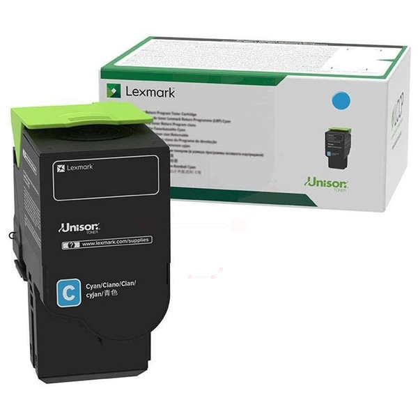 Image of Lexmark 78C0U20 cián (cyan) eredeti toner HU ID 65712