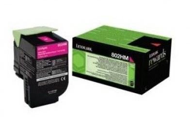 Image of Lexmark 80C2HME purpurová (magenta) originálny toner SK ID 8310