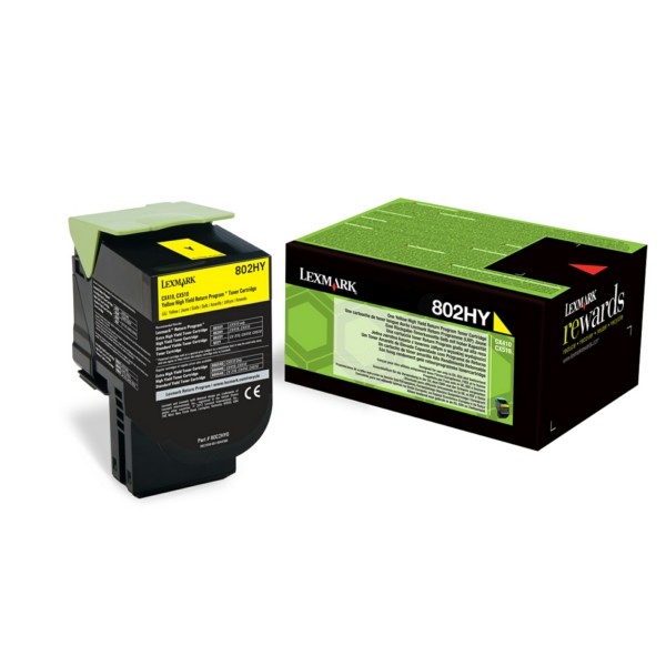 Image of Lexmark 80C2HYE žlutý (yellow) originální toner CZ ID 15573