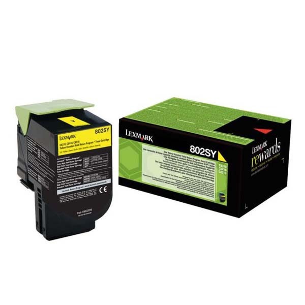 Image of Lexmark 80C2SY0 sárga (yellow) eredeti toner HU ID 15571