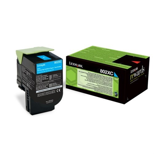 Image of Lexmark 80C2XCE azurový (cyan) originální toner CZ ID 337954