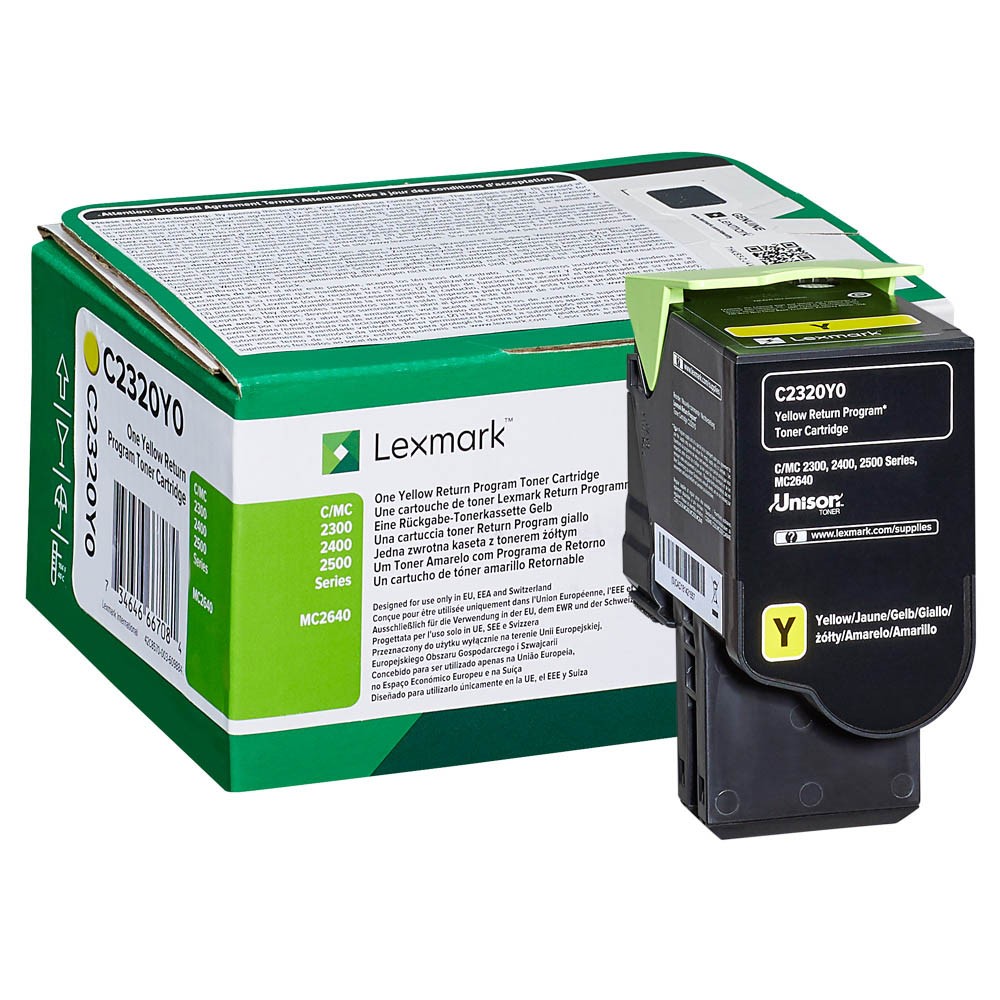 Image of Lexmark C2320Y0 žltý (yellow) originálny toner SK ID 62590