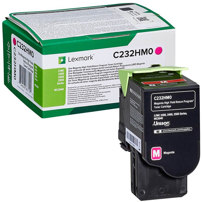 Image of Lexmark C232HM0 bíborvörös (magenta) eredeti toner HU ID 64815