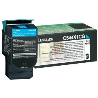 Image of Lexmark C544X1CG azuriu (cyan) toner original RO ID 2335