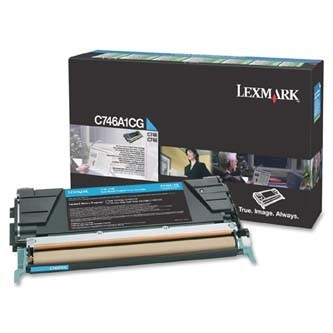 Image of Lexmark C746A1CG azúrový (cyan) originálny toner SK ID 5630