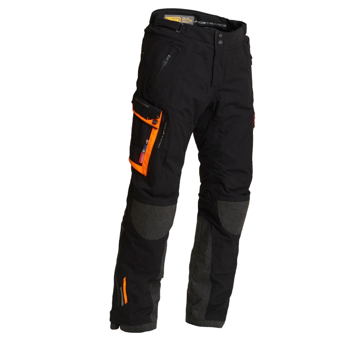 Image of Lindstrands Textile Pants Sunne Black Orange Talla 54