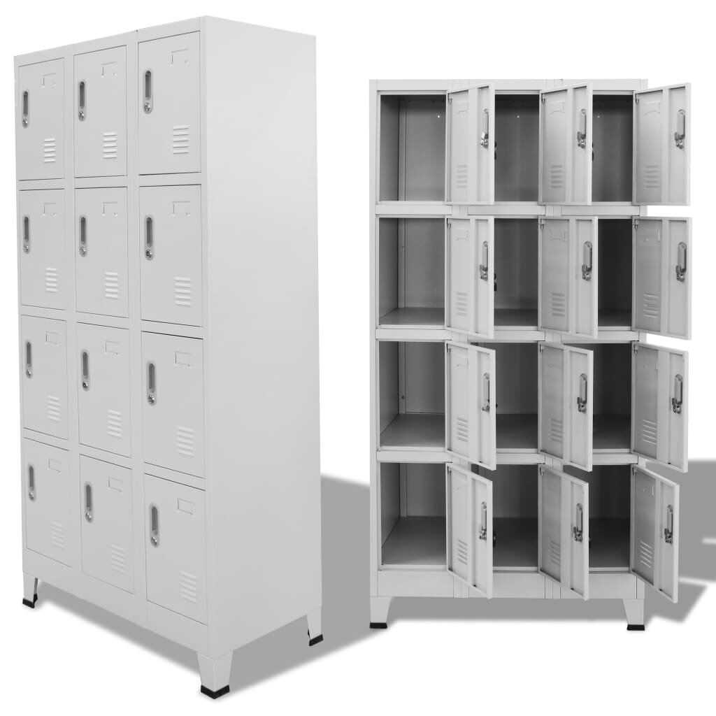 Image of Locker Cabinet with 12 Compartments 354"x177"x709"