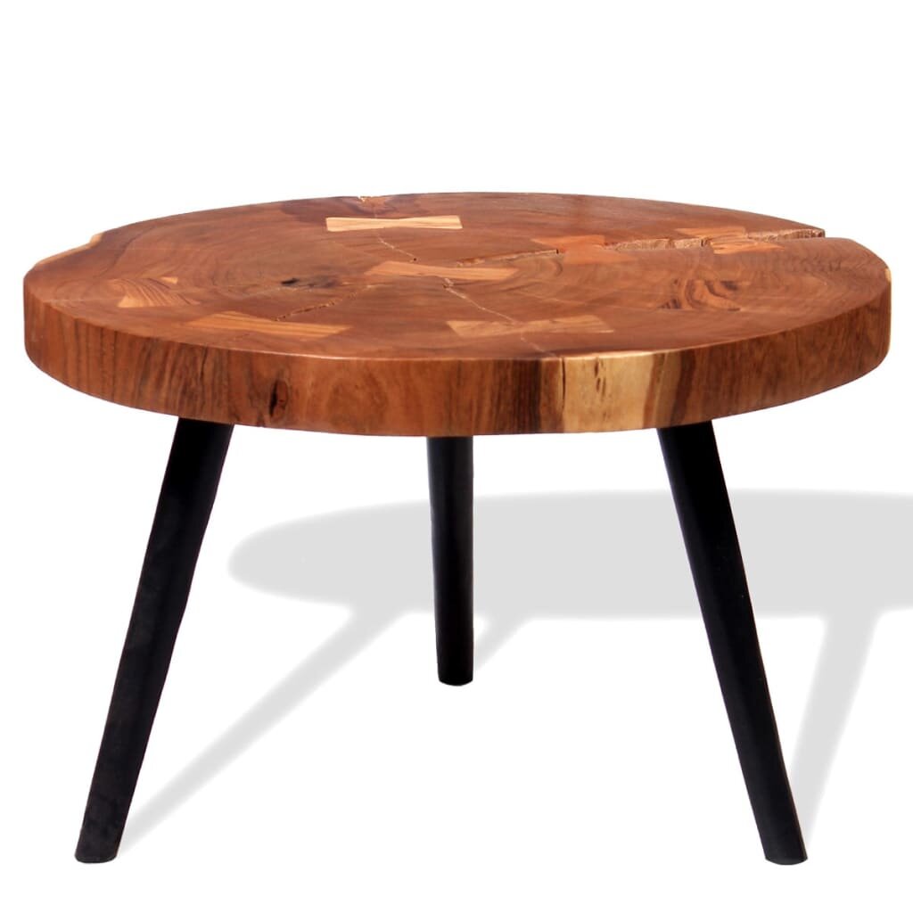 Image of Log Coffee Table Solid Acacia Wood
