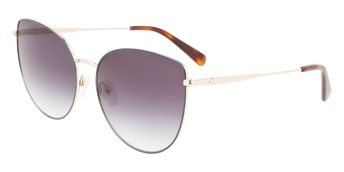 Image of Longchamp LO158S 713 60 Lunettes De Soleil Homme Dorées FR