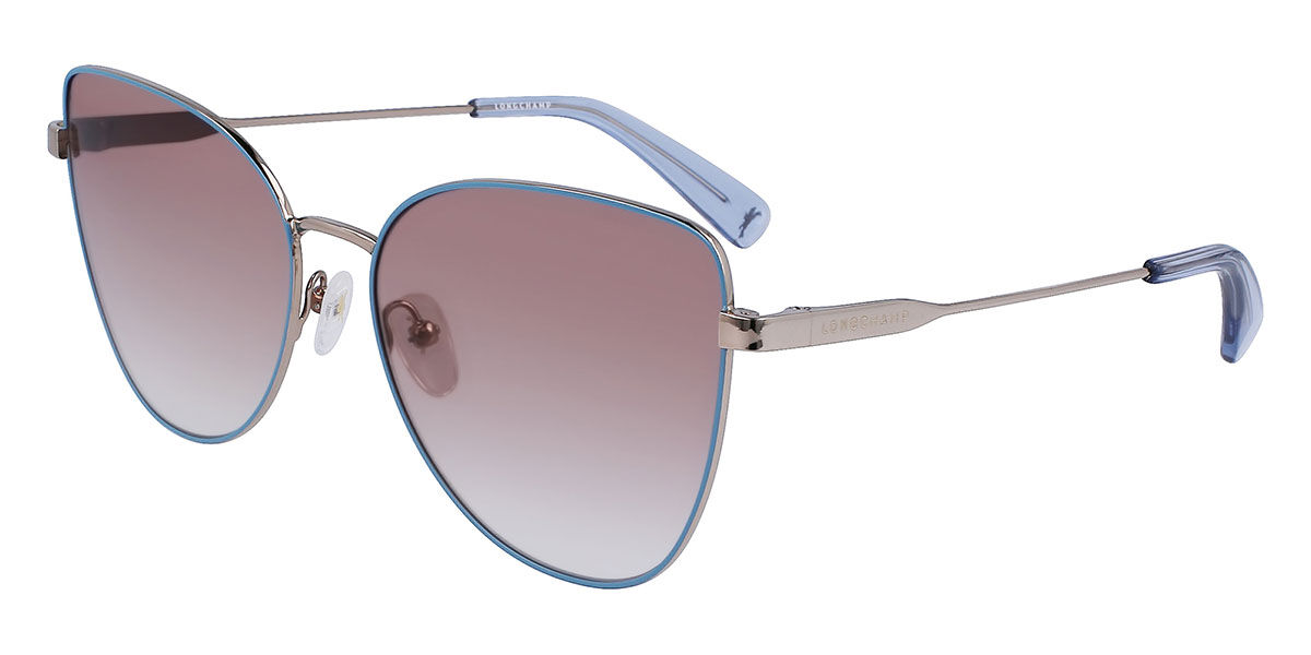 Image of Longchamp LO165S 705 60 Lunettes De Soleil Femme Bleues FR