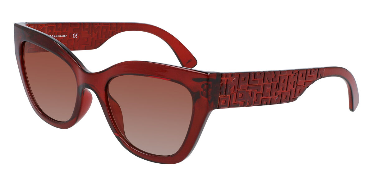 Image of Longchamp LO691S 602 55 Lunettes De Soleil Femme Rouges FR