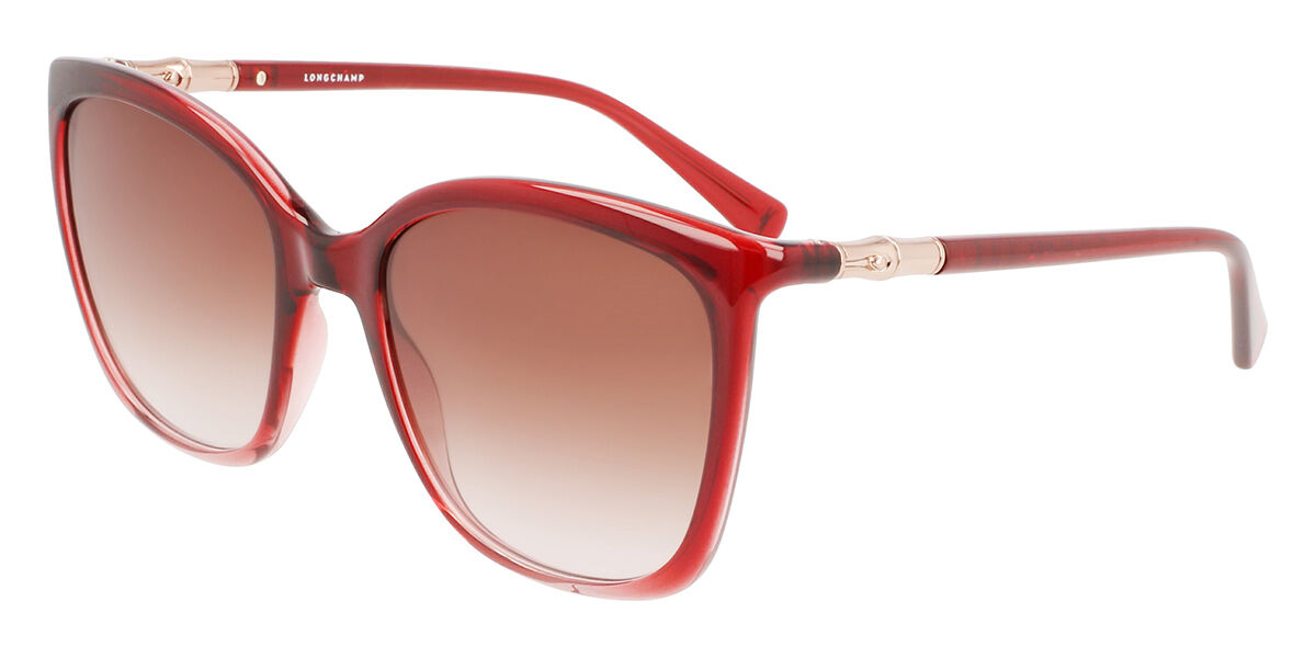 Image of Longchamp LO710S 604 56 Lunettes De Soleil Homme Rouges FR