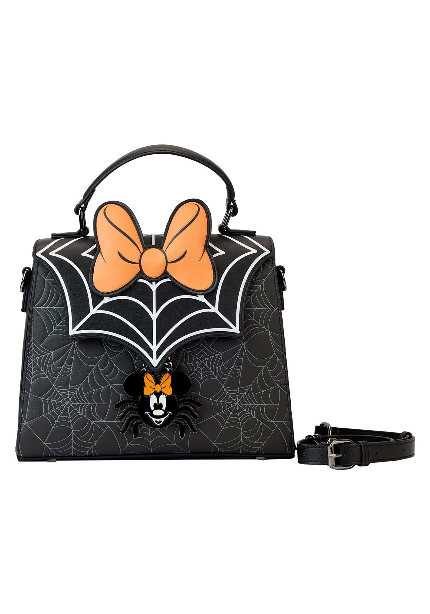 Image of Loungefly Disney Minnie Mouse Spider Crossbody Purse | Halloween Bags ID LFWDTB2841-ST
