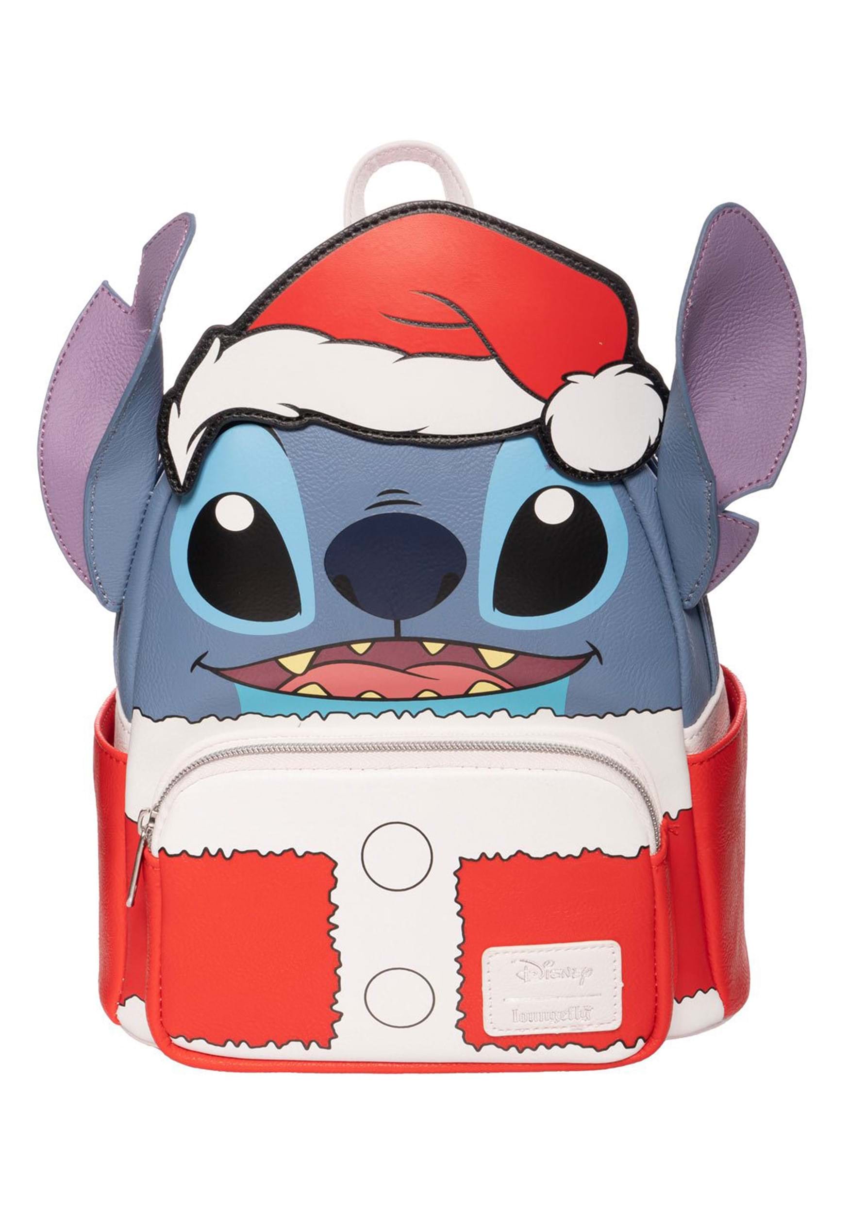 Image of Loungefly Loungefly Disney Lilo & Stitch Holiday Santa Stitch Mini Backpack