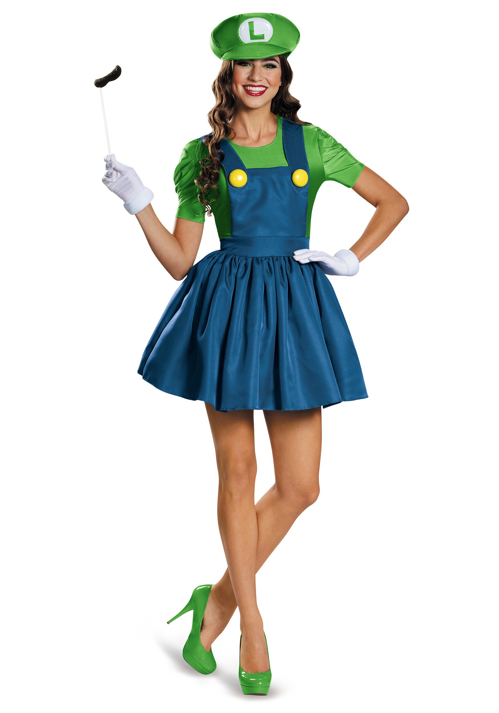 Image of Luigi Dress Women's Costume ID DI85182-XL