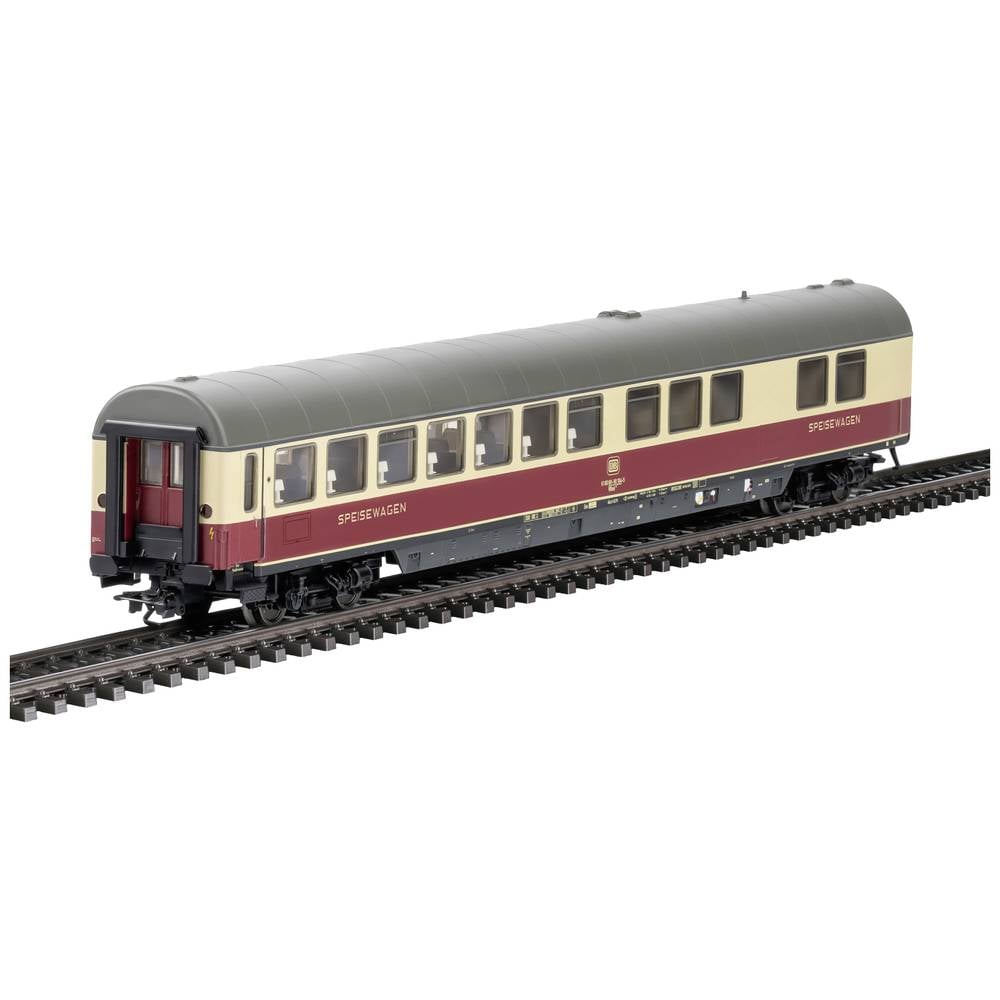 Image of MÃ¤rklin 43872 H0 express dining car purple/beige of DB WRmh 132