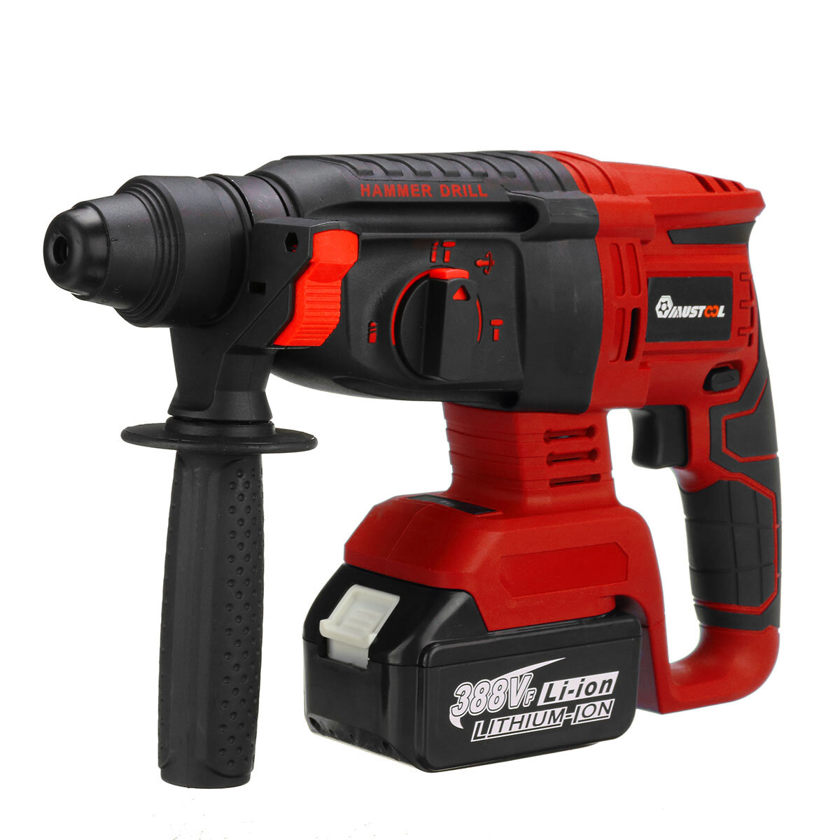 Image of MUSTOOL Cordless Brushless Electric Rotary Hammer Power Impact Drill Also Fit for Makita 18V Battery