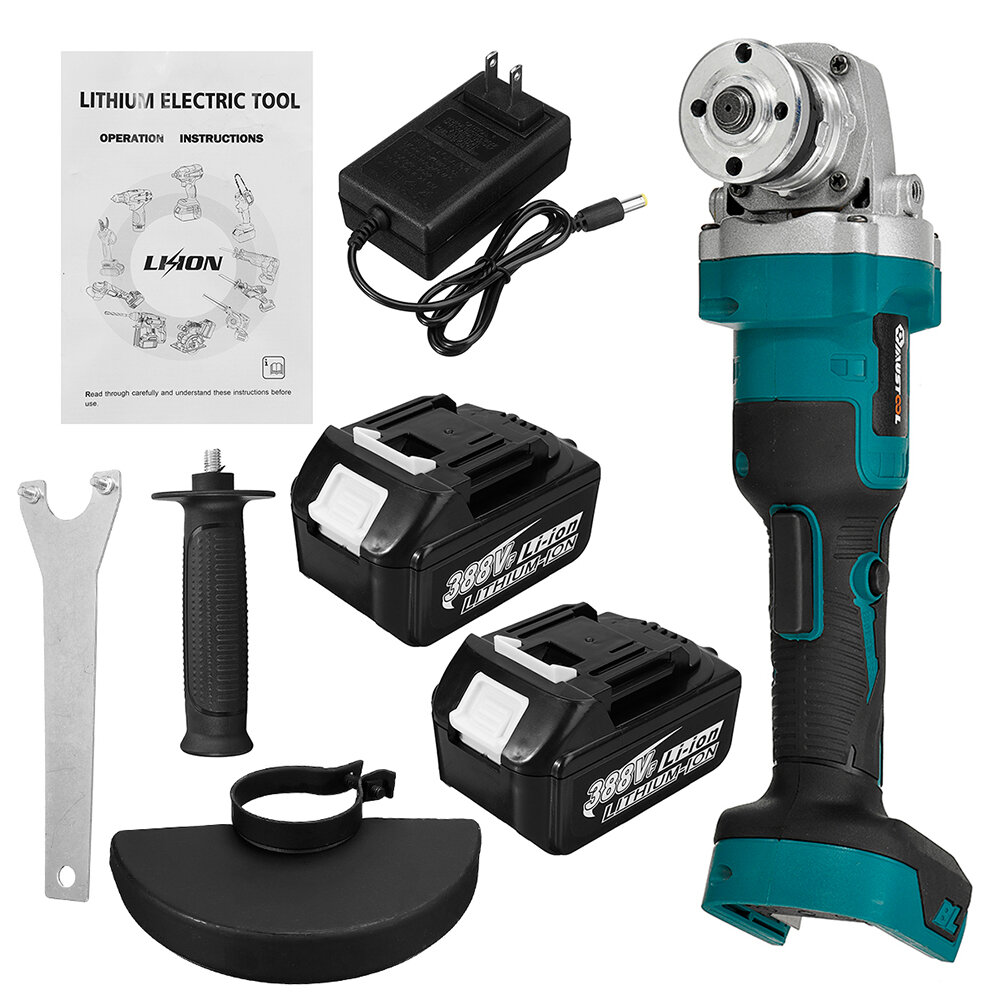 Image of MUSTOOL Rubber + ABS + Steel 388VF 1600W 125mm Makiita Blue Brushless Electric Polisher