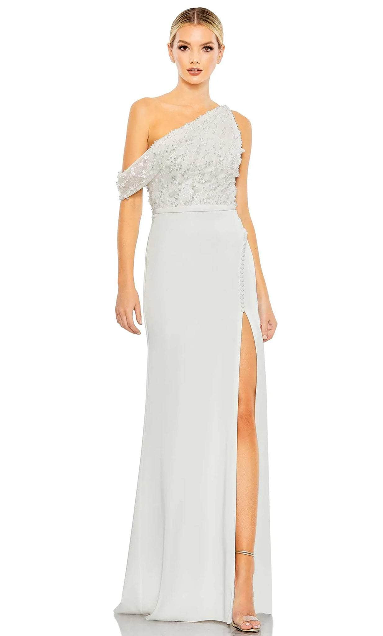 Image of Mac Duggal 11264 - Drop Shoulder Embellished Bodice Evening Dress