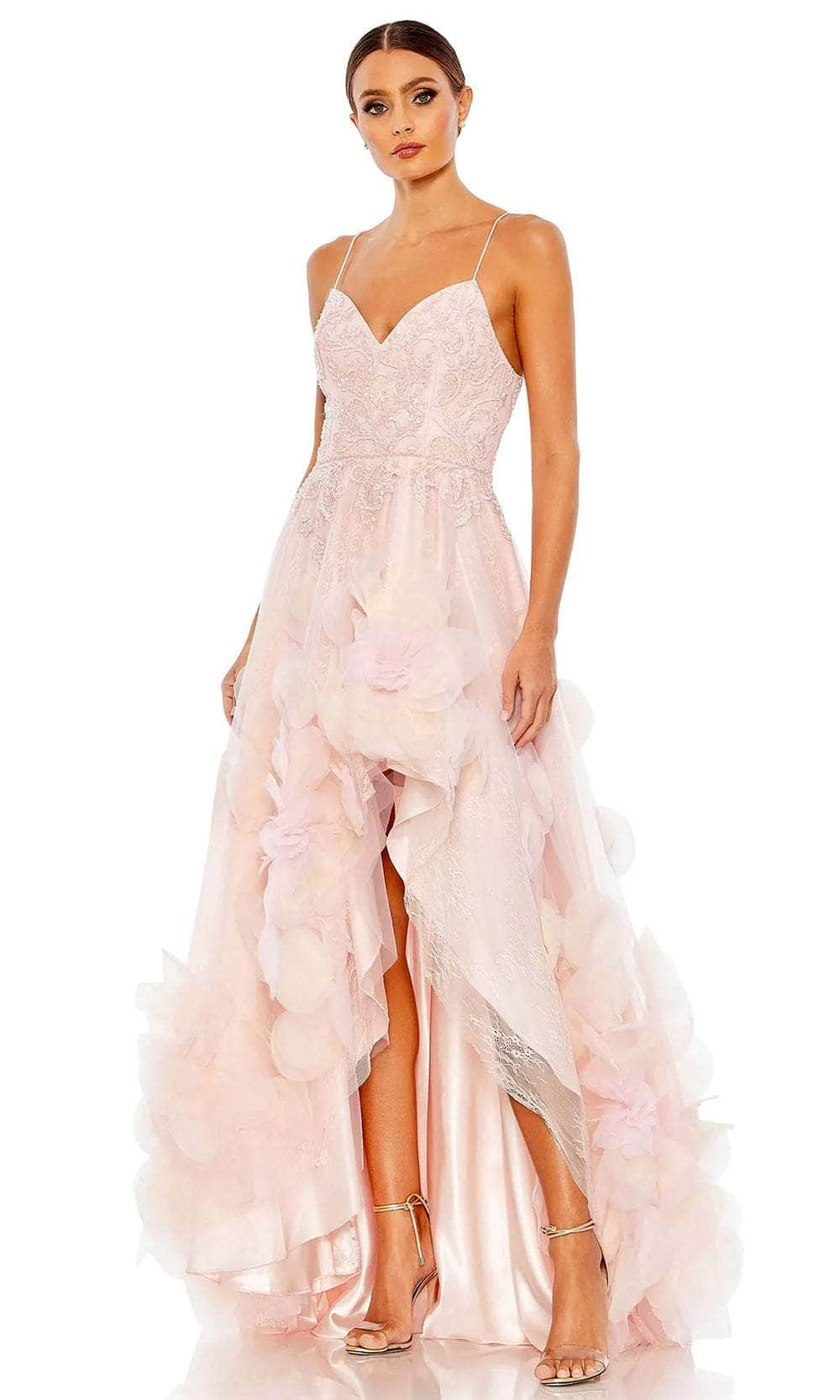 Image of Mac Duggal 11293 - Ruffle High-Low Evening Gown