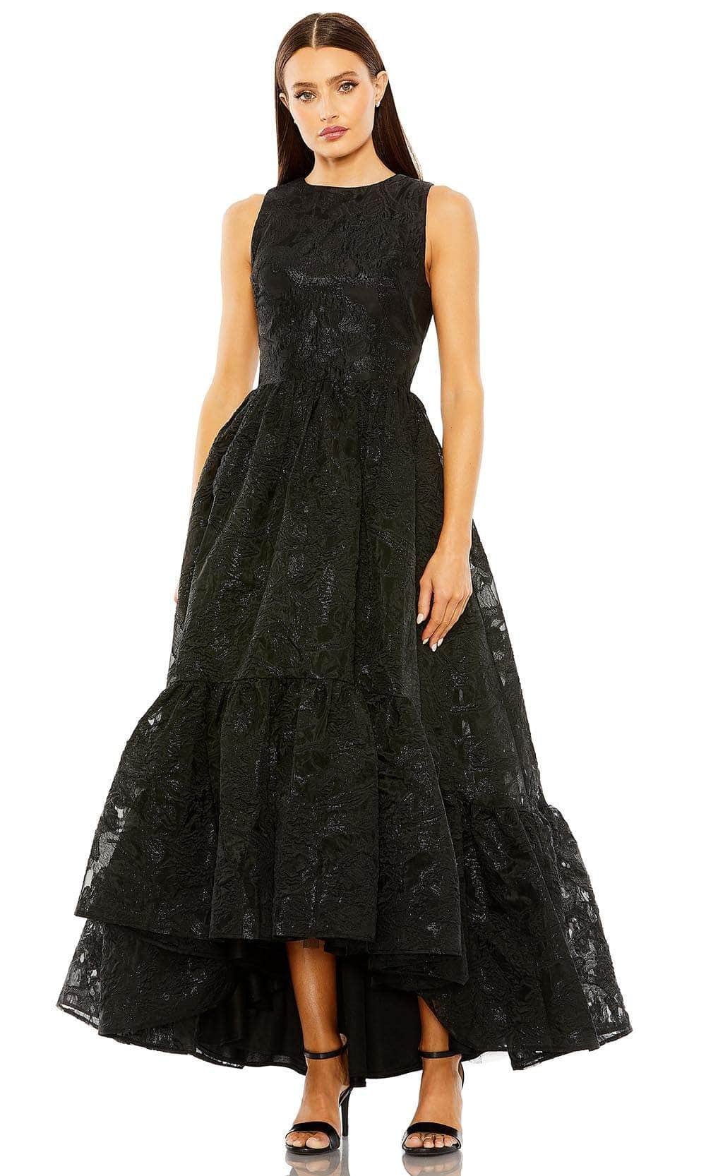 Image of Mac Duggal 20714 - Brocade High Low Evening Gown