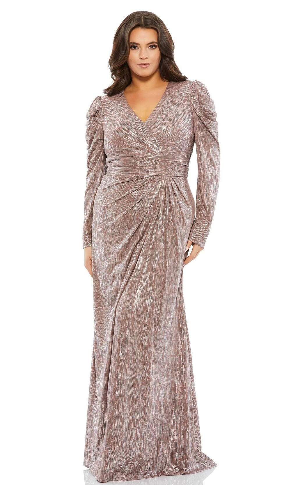 Image of Mac Duggal Fabulouss - 49503F Streak Designed Evening Dress