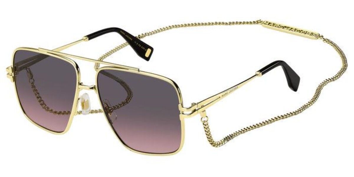 Image of Marc Jacobs MJ 1091/N/S RHL/M2 59 Złote Damskie Okulary Przeciwsłoneczne PL