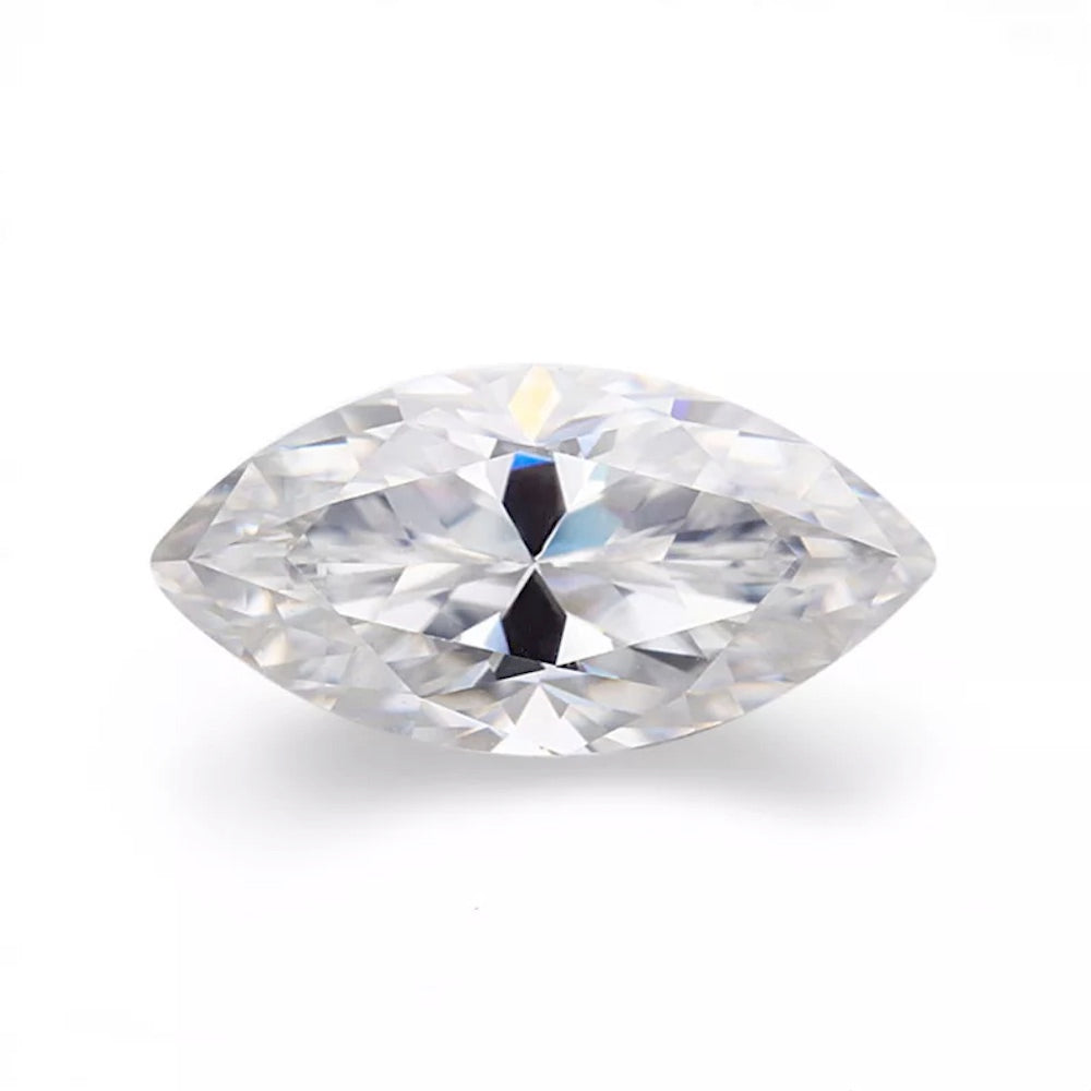 Image of Marquise Cut Certified Moissanite Loose Stone VVS D ID 41927318208705