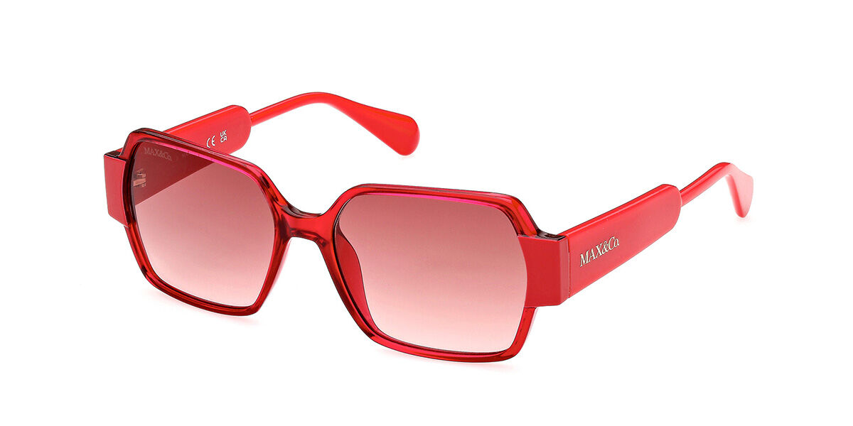 Image of Max & Co MO0051 66T 54 Lunettes De Soleil Femme Rouges FR