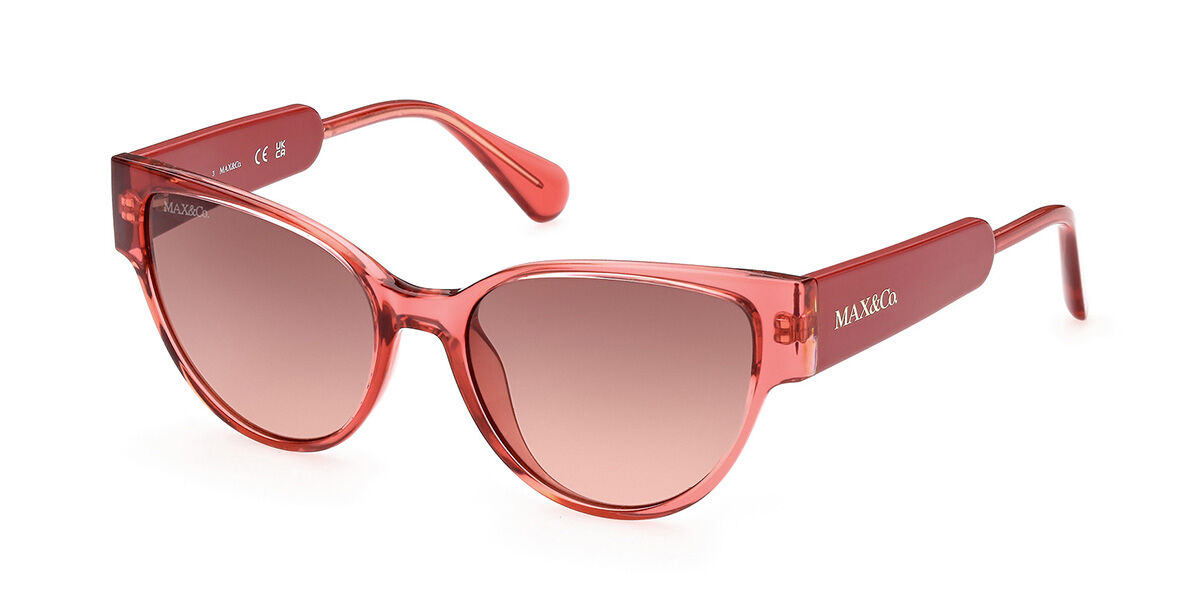 Image of Max & Co MO0053 66F 54 Lunettes De Soleil Femme Rouges FR