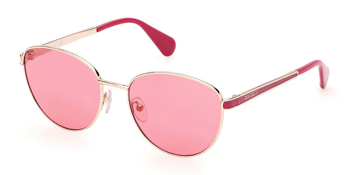 Image of Max & Co MO0105 28S 54 Lunettes De Soleil Femme Dorées FR