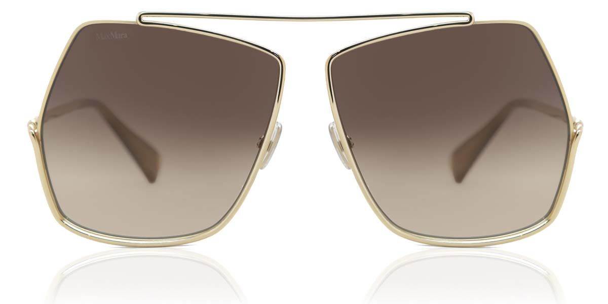 Image of Max Mara MM0006 32F Óculos de Sol Dourados Feminino PRT